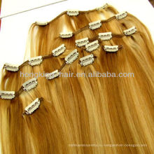 Дешевые Виргинские Реми индийские человеческие волосы зажим в выдвижении волос сделано в Китае с высокое качество